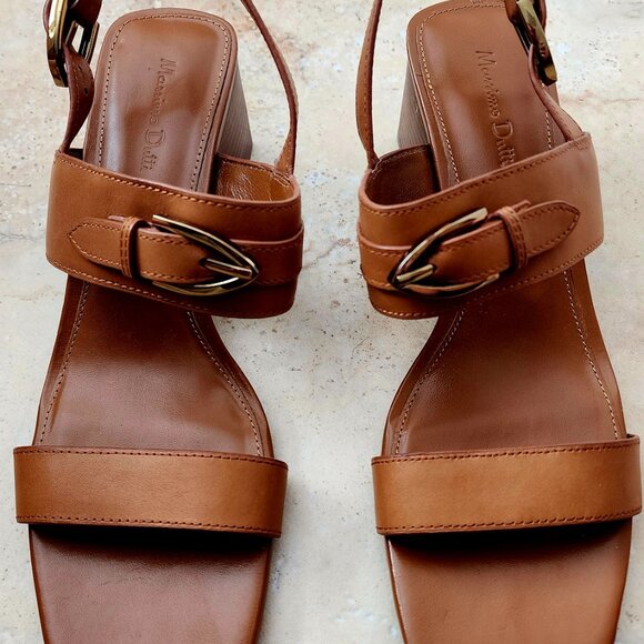 Massimo Dutti Genuine Leather Women's Sandals Size 10 US / 41 EUR - Picture 2 of 5